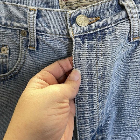 Vintage Abercrombie & Fitch Shorts Womens 10 High Rise Light Wash Denim Cotton - Picture 5 of 8